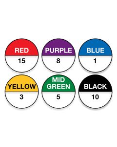 GFP Label Kit #1-15, 6 Color