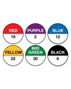 GFP Label Kit #1-30, 6 Color